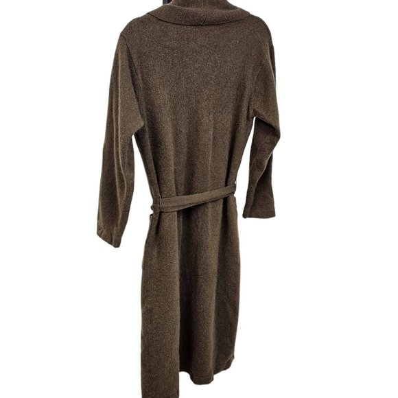 Restoration Hardware 100% Cashmere Long Robe Brown Size Medium - Picture 4 of 10